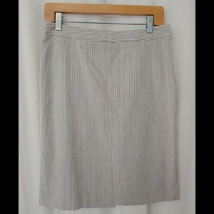 Seersucker Pencil Skirt